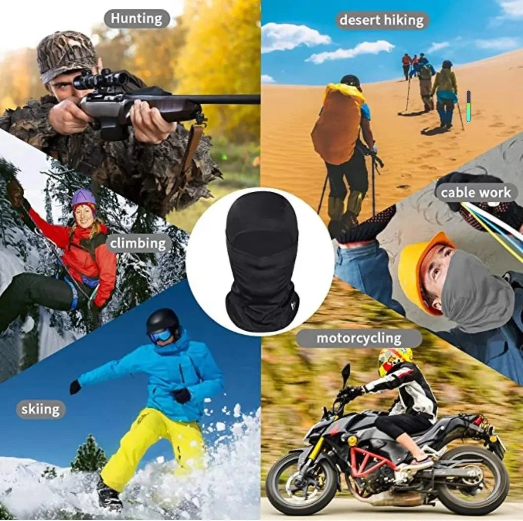 Premium Windproof Full Bold Face Mask and Head Protective Breathable Mask for Riding and Outdoor Use