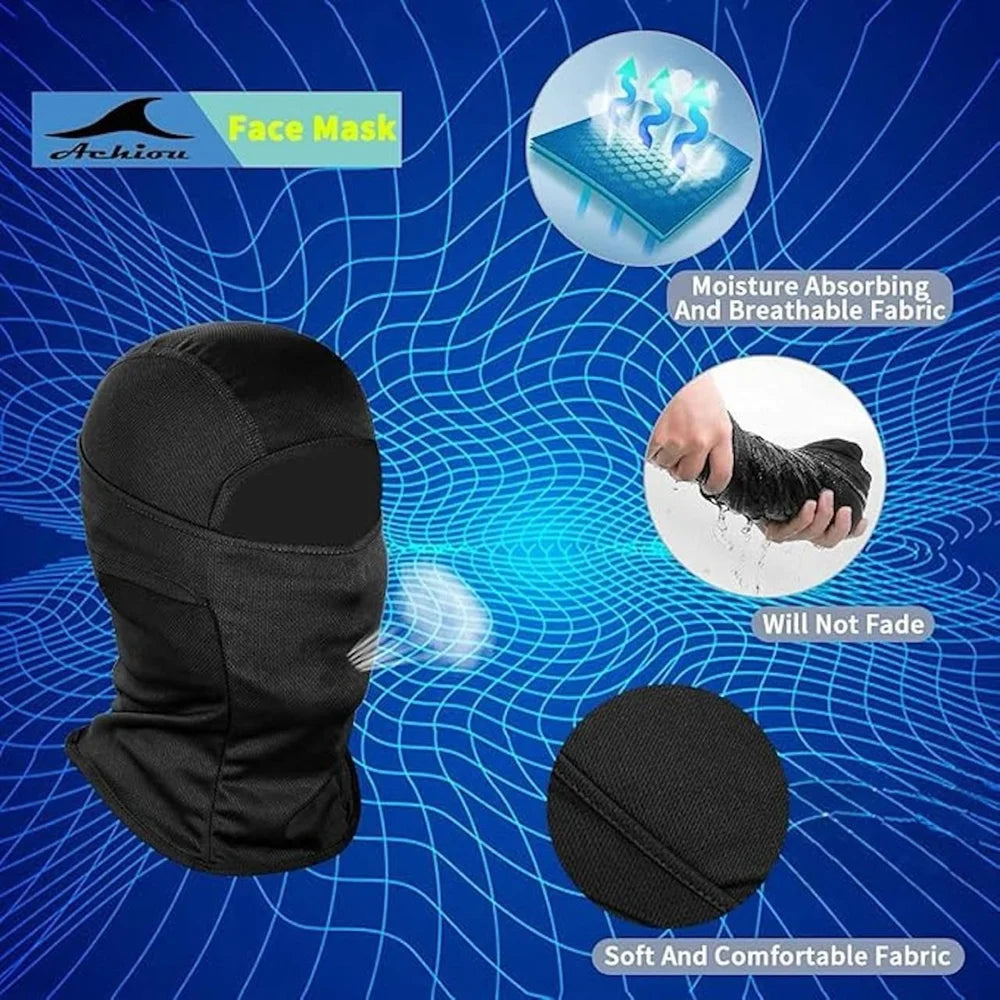 Premium Windproof Full Bold Face Mask and Head Protective Breathable Mask for Riding and Outdoor Use