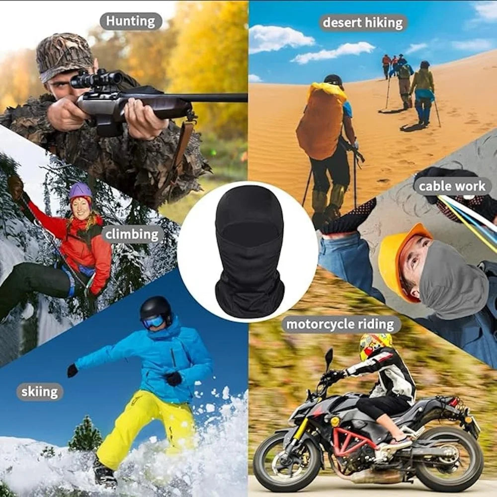 Premium Windproof Full Bold Face Mask and Head Protective Breathable Mask for Riding and Outdoor Use