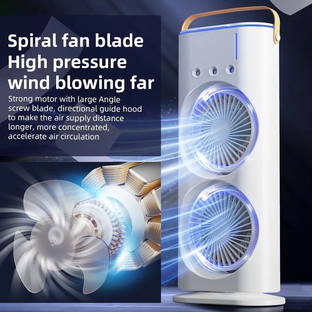 Stylish Air Cooler - Evaporative Aqua Air - USB Charging - Portable & Handy