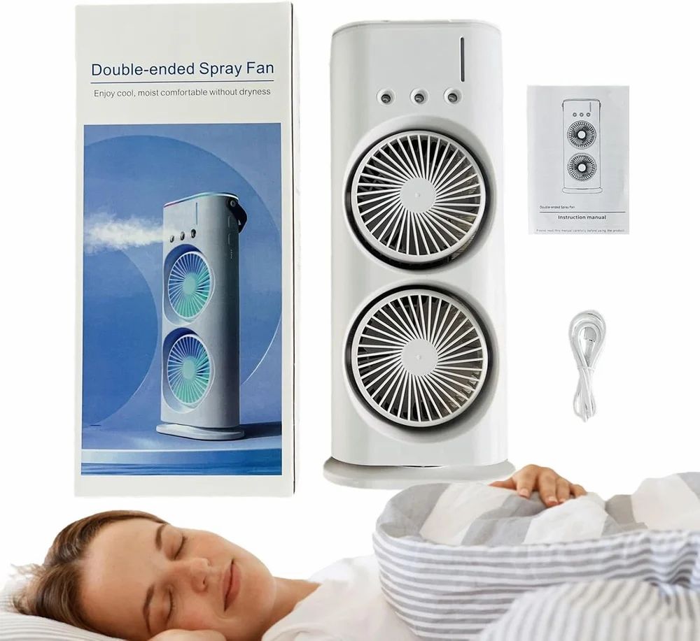 Stylish Air Cooler - Evaporative Aqua Air - USB Charging - Portable & Handy
